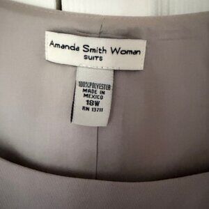 Amanda Smith Suit Women Taupe Shell